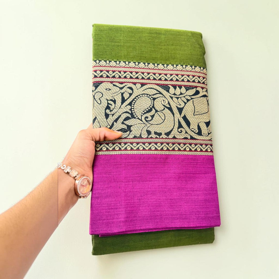 Gaja-Mayura Narayanpet Saree
