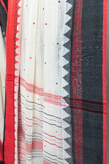 Handloom Cotton Saree with Temple Border - view 2