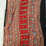 Noor-e-Ajrak — Pure Modal Ajrakh Mirror Saree
