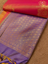 Zari Floral Motif Semi Silk Saree - view 3